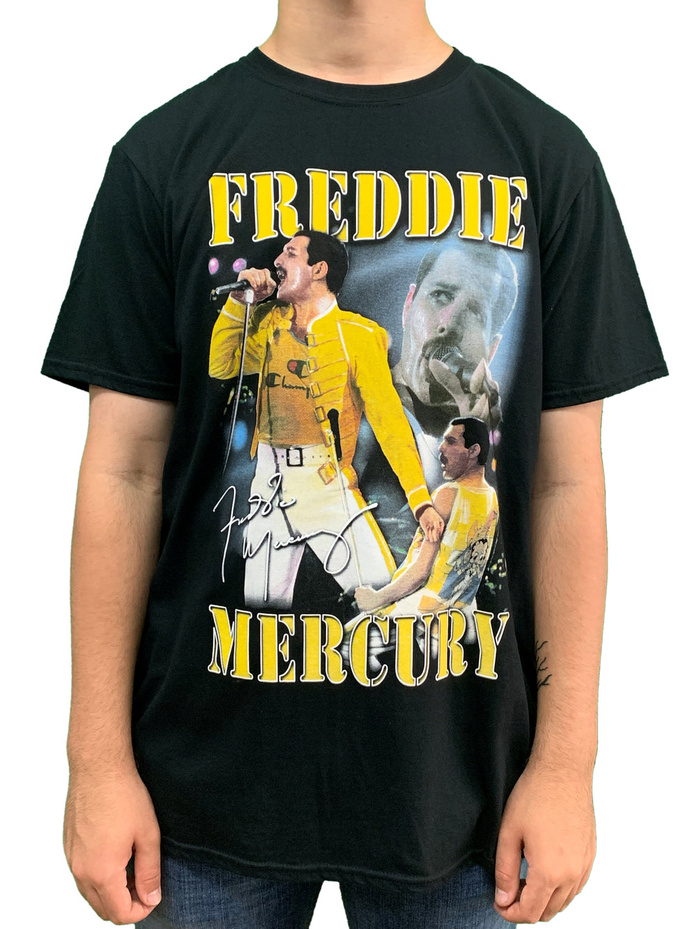 Queen - Freddie Mercury Homage Unisex Official T Shirt Brand Various Sizes NEW