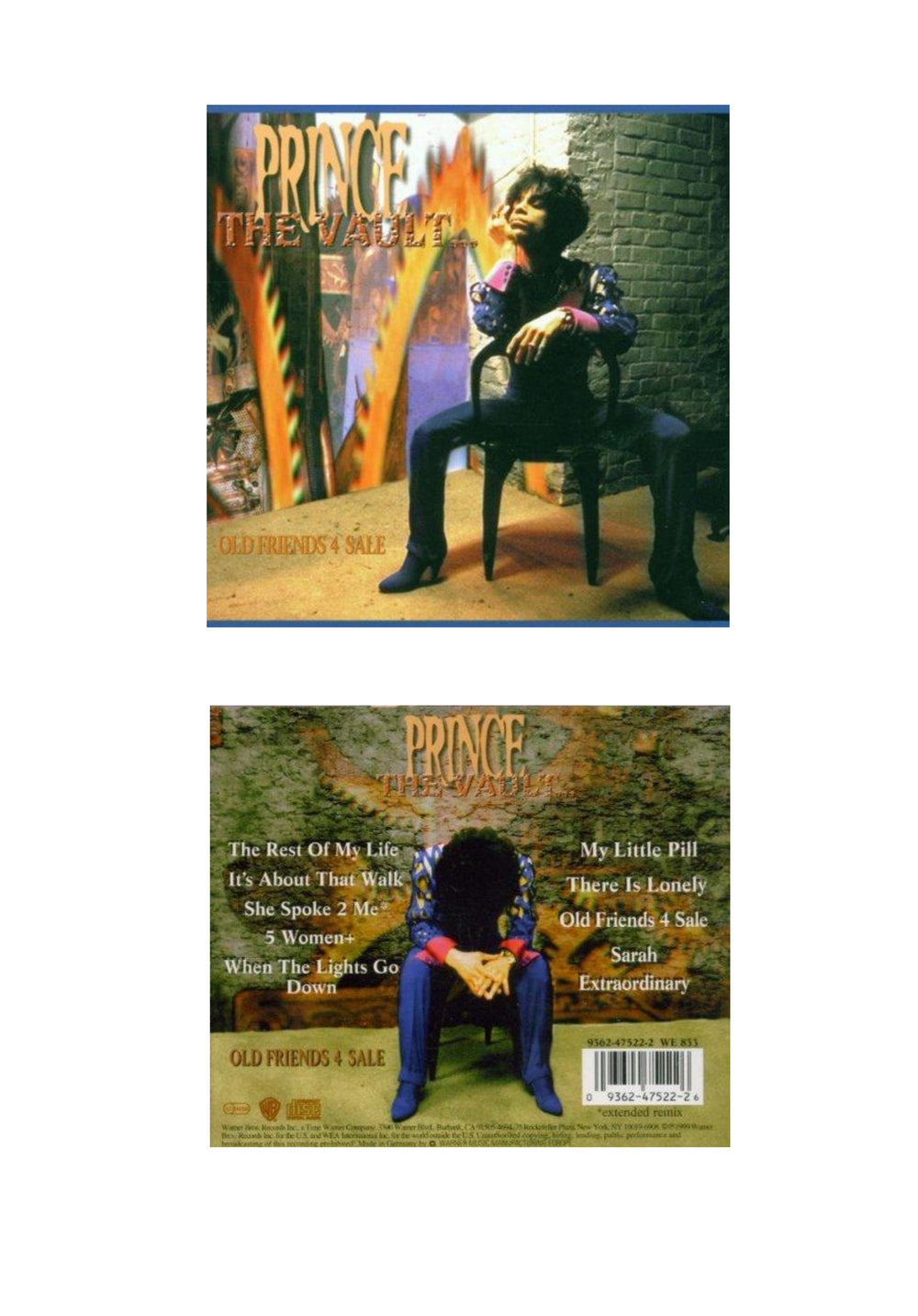 Prince The Vault - Old Friends 4 Sale Original 1999 Release CD Album WE 333