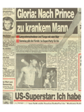 Prince German Newspaper August 28th 1986 Front Page & 1 Page Inside Article
