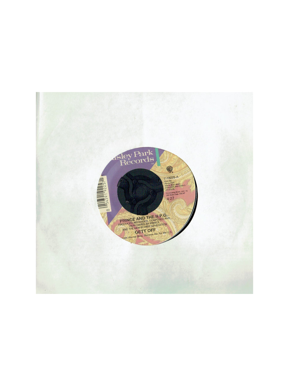 Prince – & The New Power Generation – GETT OFF Vinyl7" Single US Preloved: 1991