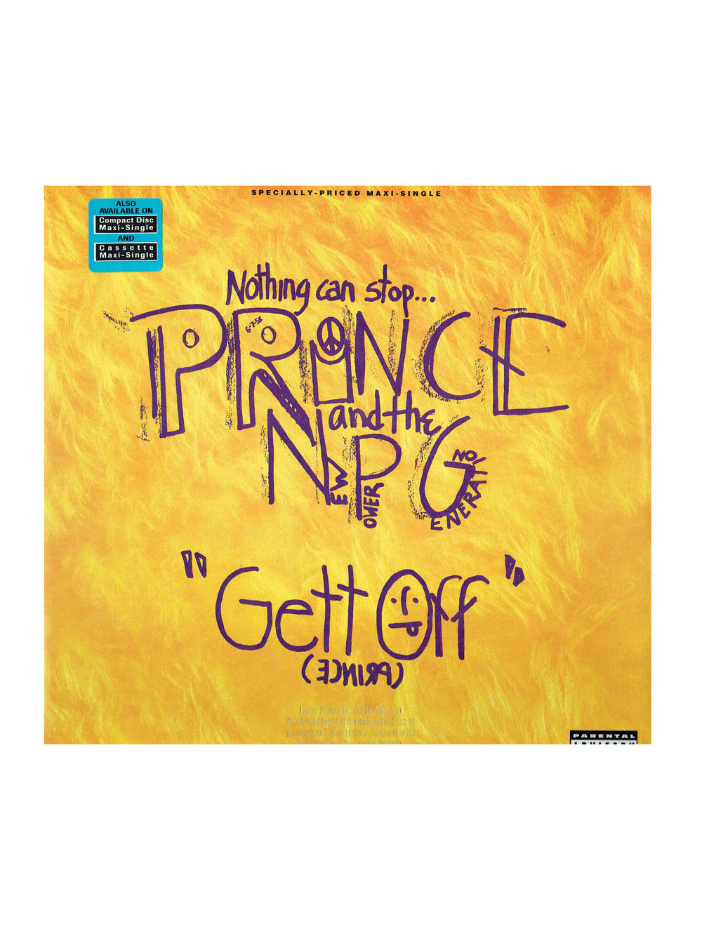 Prince – & New Power Generation Gett Off Vinyl 12" Maxi-Single US Preloved: 1991