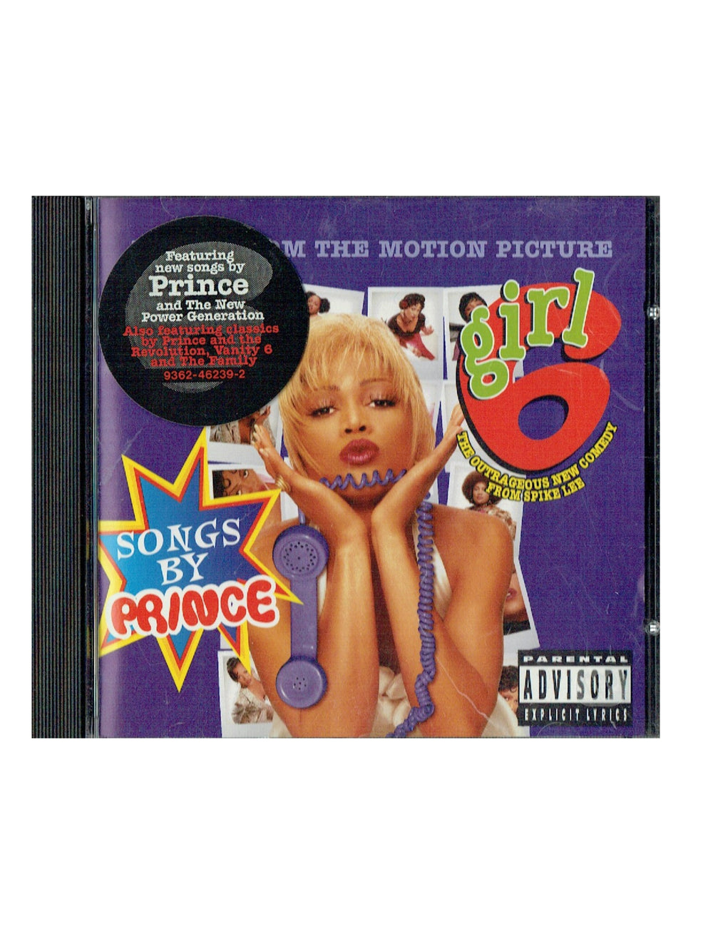 Girl 6 Soundtrack Songs By Prince CD Album EU Release GREAT TRACKS HYPE STICKER
