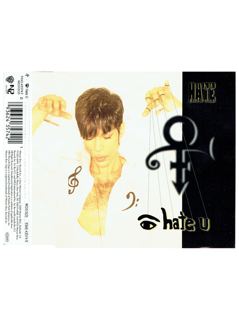 Prince – O(+> I Hate U CD Single 5 Great Tracks UK Preloved: 1995