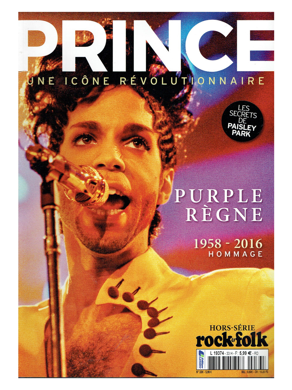 Prince – Revolutionary Icon Magazine French Language All Prince Laminated Cover