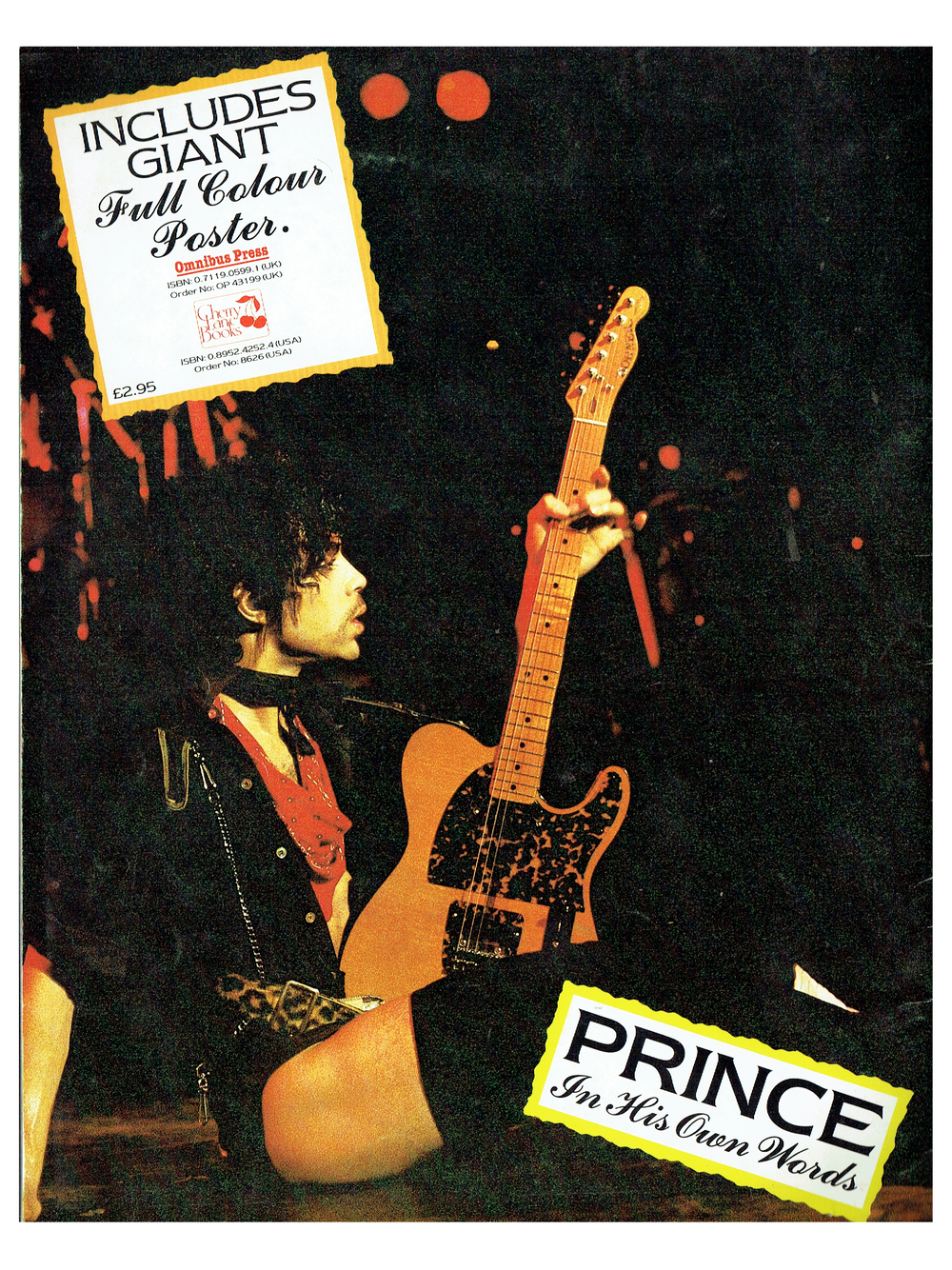 Prince In His Own Words Softback Book Published 1984 & Poster Very Rare