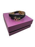 Prince – Official Estate Leather Bracelet Love Symbol Gold Plated Boxed