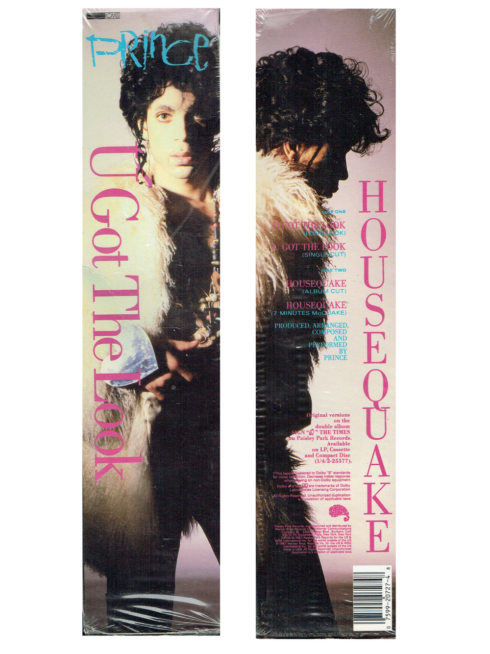 Prince U Got The Look USA Tape Cassette Single In Long Box Still In Cellophane RARE