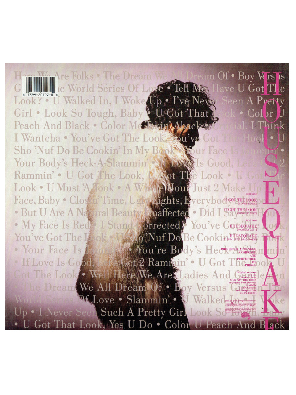 Prince – U Got The Look / Housequake 12 inch Maxi Single Vinyl USA Release