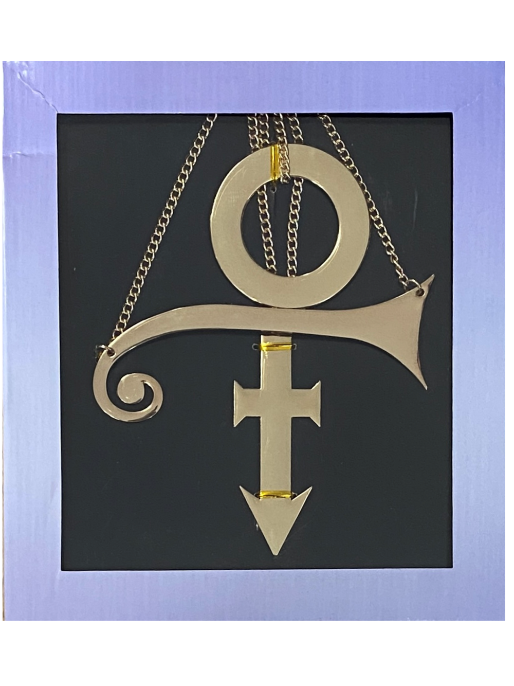 Prince Official Paisley Park Original 3 Chains O' Gold Replica Necklace Boxed