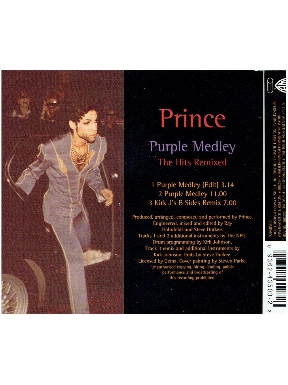 Prince – Purple Medley CD Single Europe Preloved: 1995