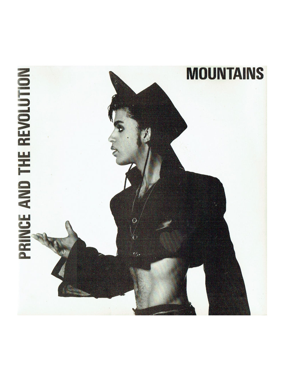 Prince – Mountains / Alexa De Paris 7 Inch Single PS Release 1986 UK BLACK TEXT CARD SL