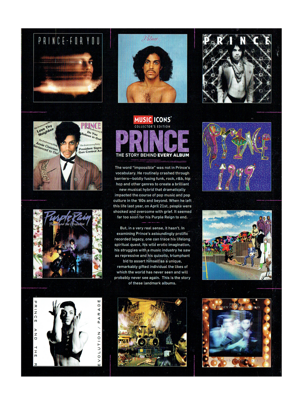 Prince – Music Icons Magazine 94 Pages All Prince Published 2017