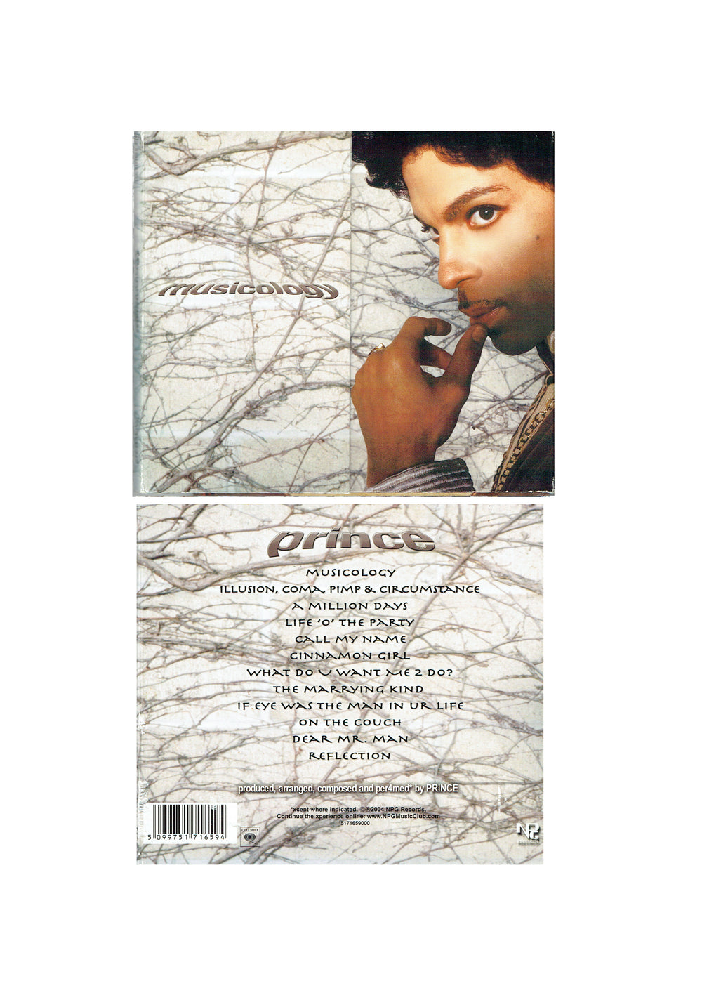 Prince Musicology Original 2004 CD Album 12 Tracks Digi Pack