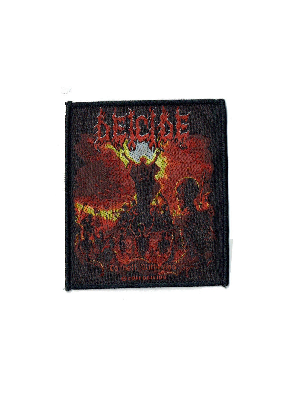 Deicide To Hell With God Official Woven Patch Brand New