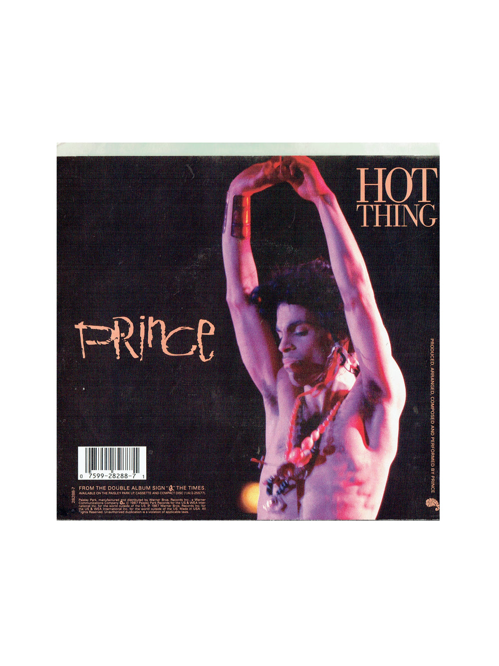 Prince – I Could Never Take The Place Of Your Man 7 Inch Vinyl Single USA Release