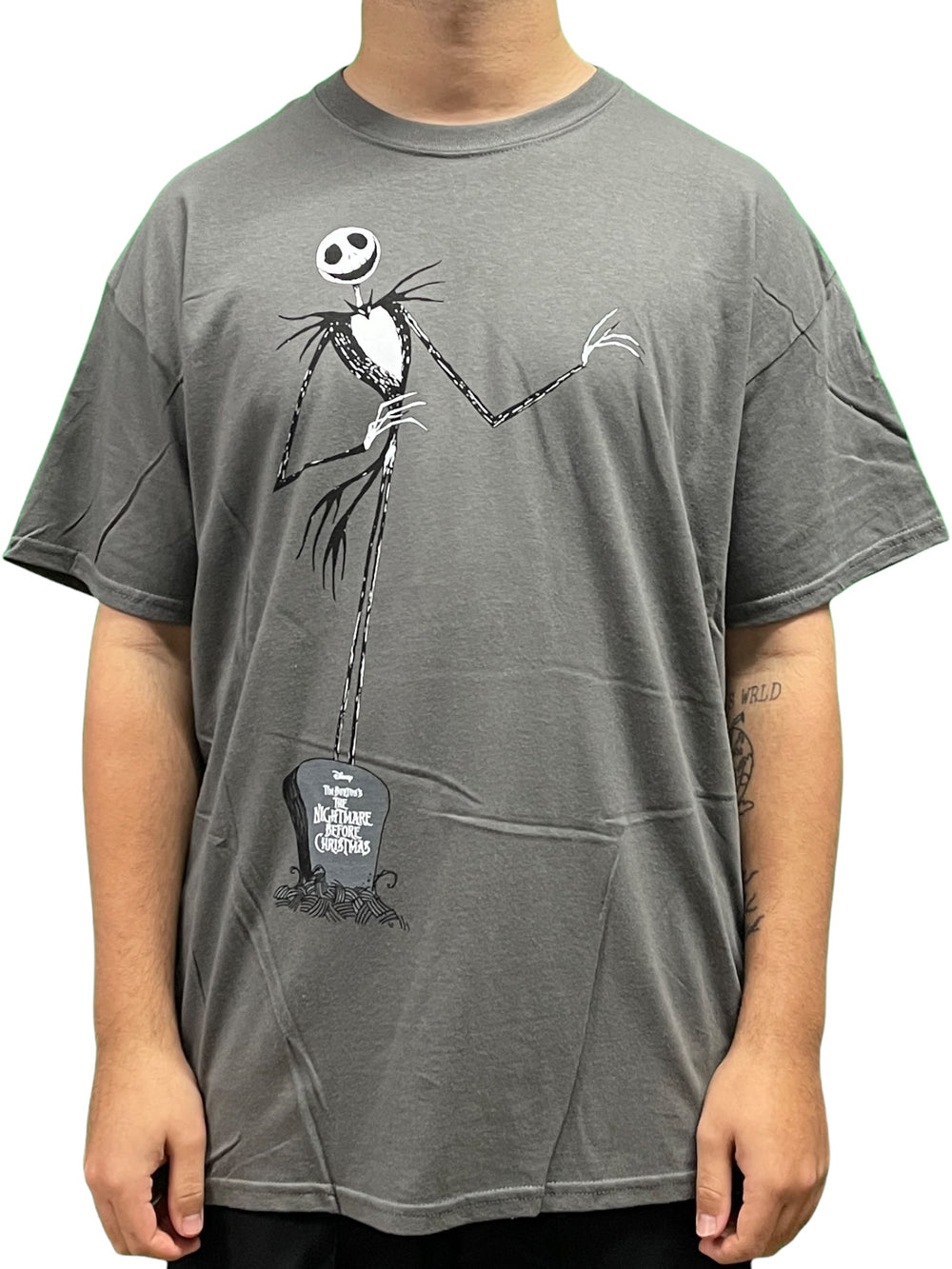 Nightmare Before Christmas POSE Unisex Official T Shirt Various Sizes Charcoal