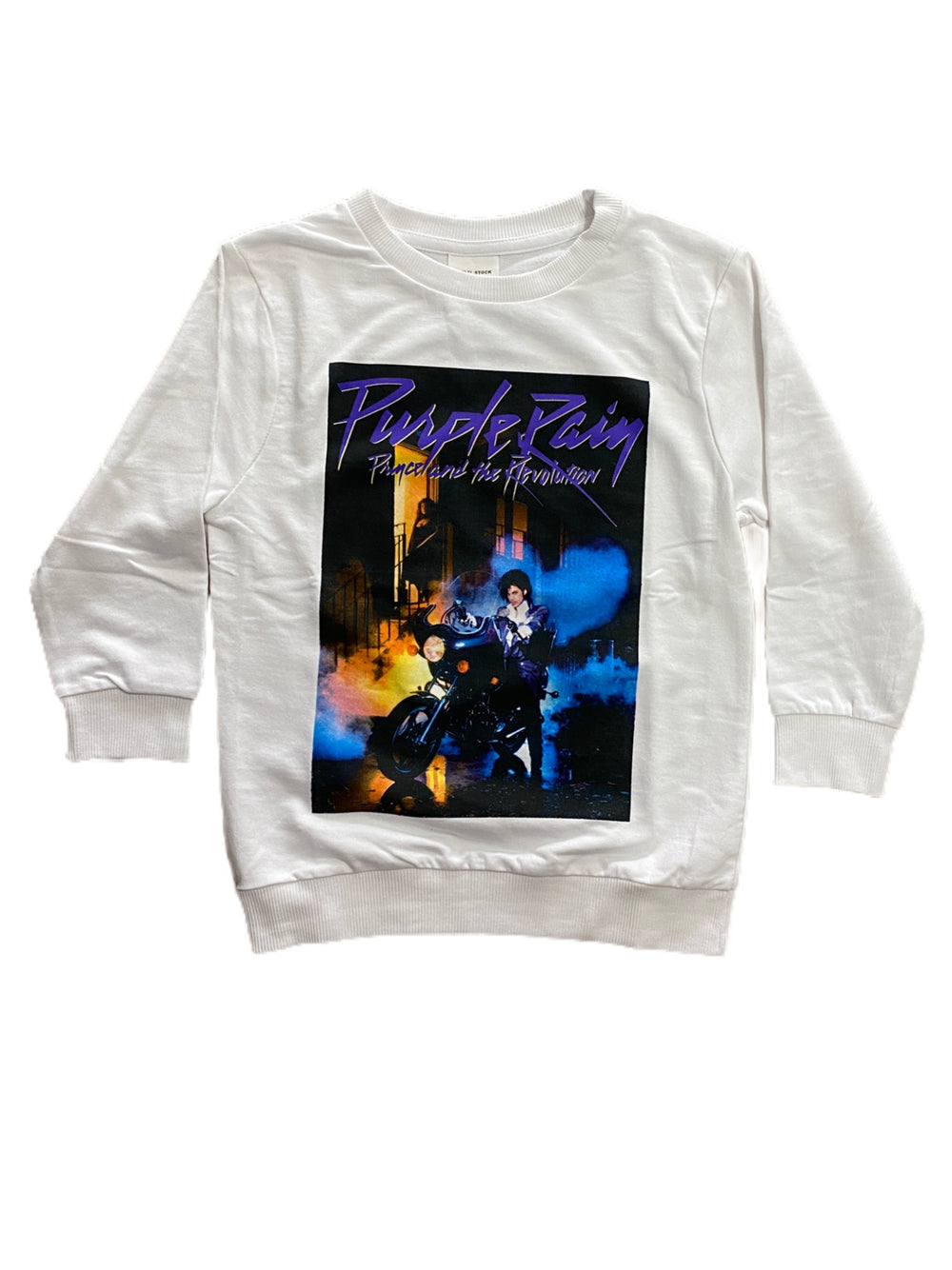 Prince – KIDS Official  Sweatshirt Brand New Various Sizes Purple Rain WHITE NEW