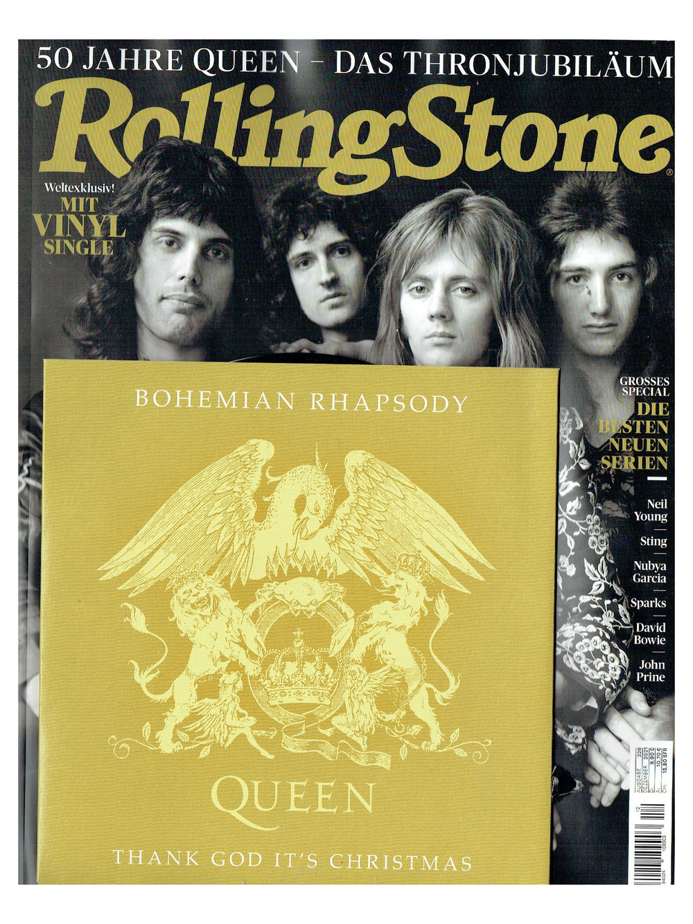 Queen Rolling Stone Exclusive 7 Inch Vinyl Single December 2021
