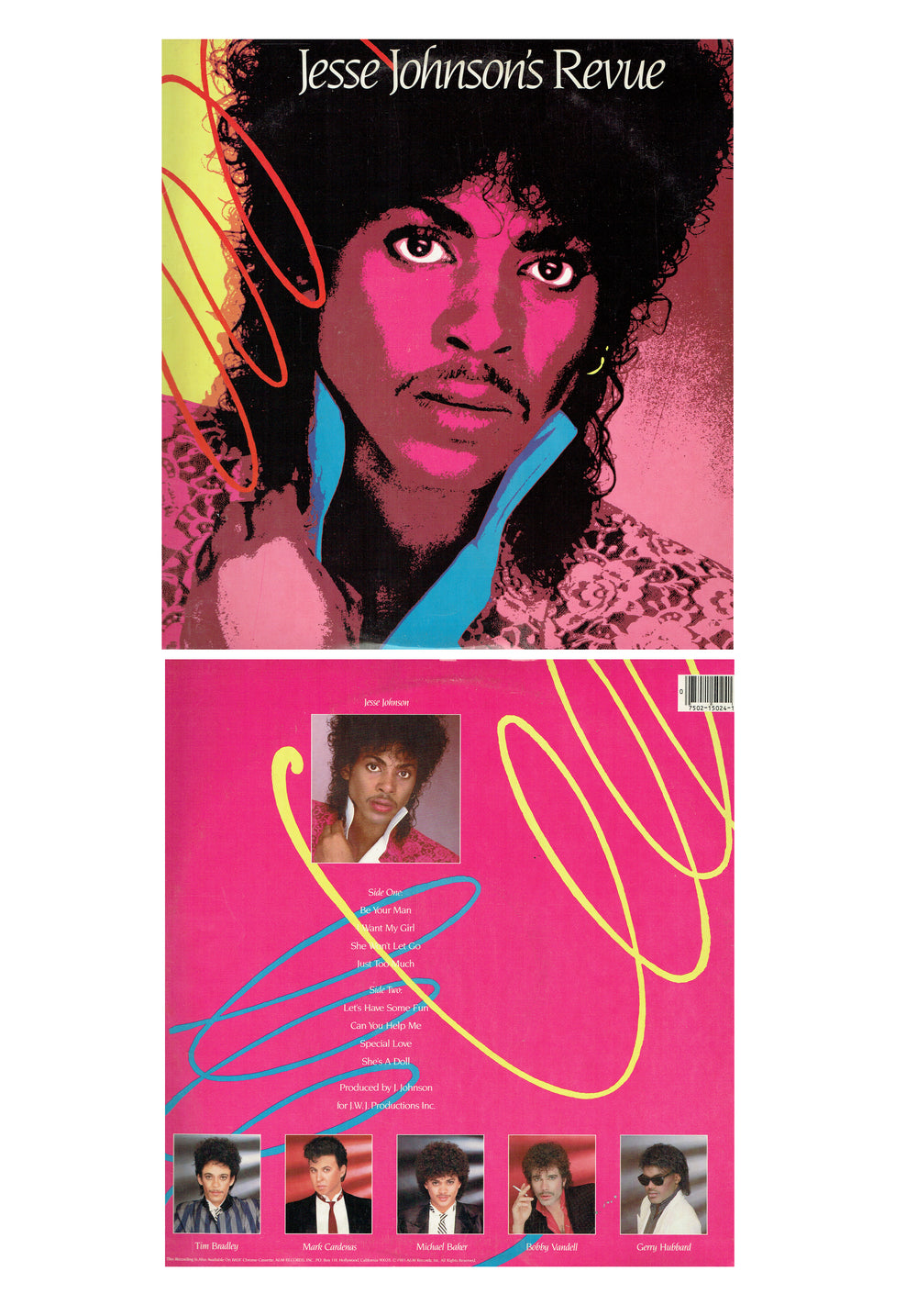 Jesse Johnson's Revue VINYL Album 1985 UK Release Prince No Inner Sleeve