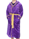 Prince – Unisex Official Bath Robe Purple Embroidery Dressing Gown NEW