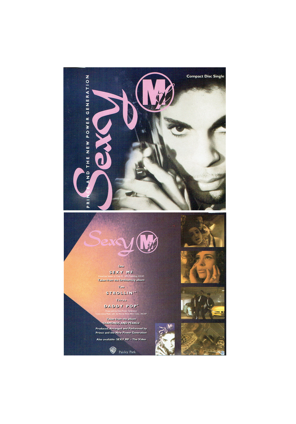 Prince & The New Power Generation Sexy MF  Strollin Original CD Single 1992 3 Tracks