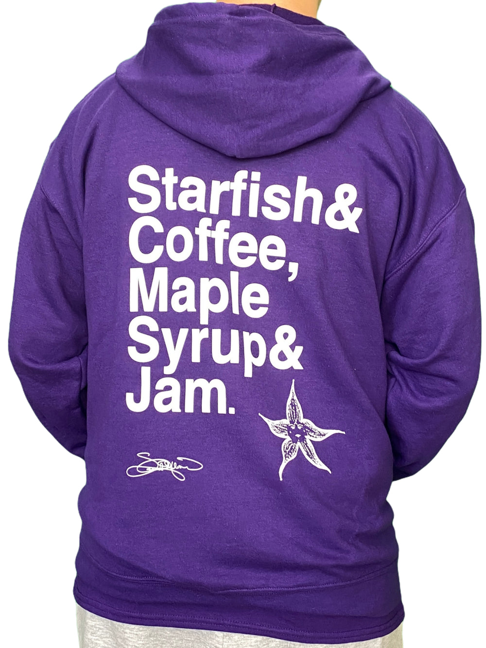 Prince – Starfish & Coffee USA Official Unisex Zip Hoody Brand New Prince Purple Signature ED