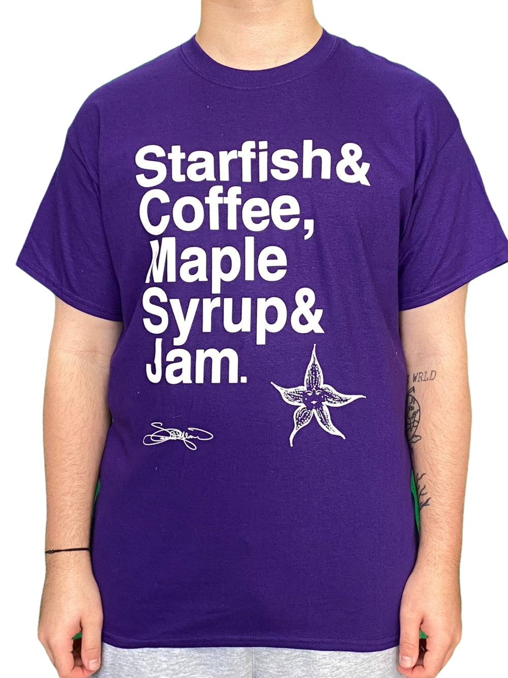 Prince – Starfish & Coffee USA Official Unisex T-Shirt Brand New Purple Prince Signature ED