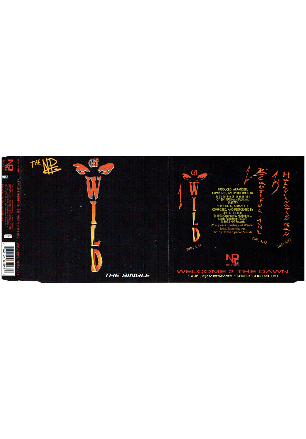 Prince – The NPG – Get Wild CD Single Europe Preloved: 1995*