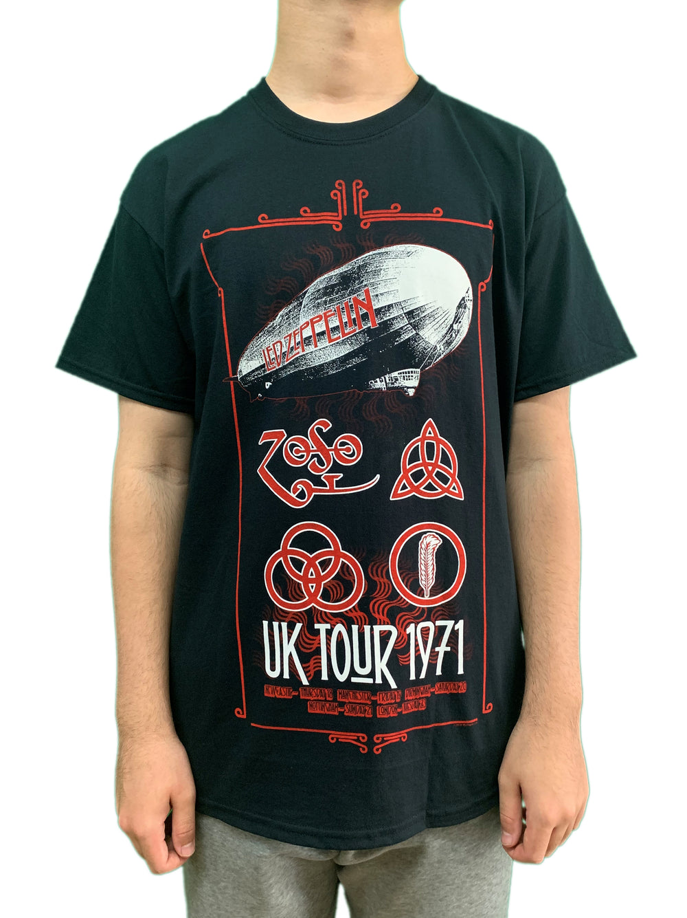 Led Zeppelin UK Tour 1971 Unisex Official Tee Shirt Various Sizes NEW